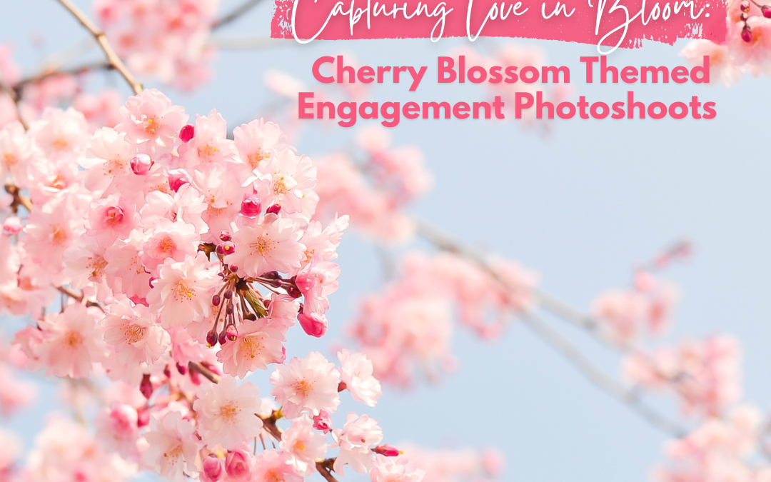 Capturing Love in Bloom: Cherry Blossom Themed Engagement Photoshoots